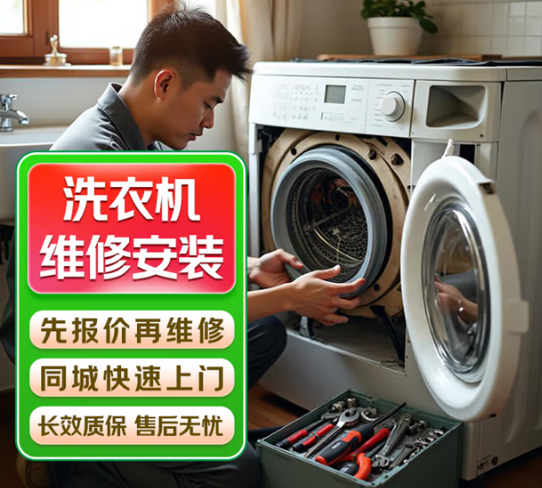 同城洗衣机维修上门服务家电安装壁挂洗衣机TCL海尔美的西门子